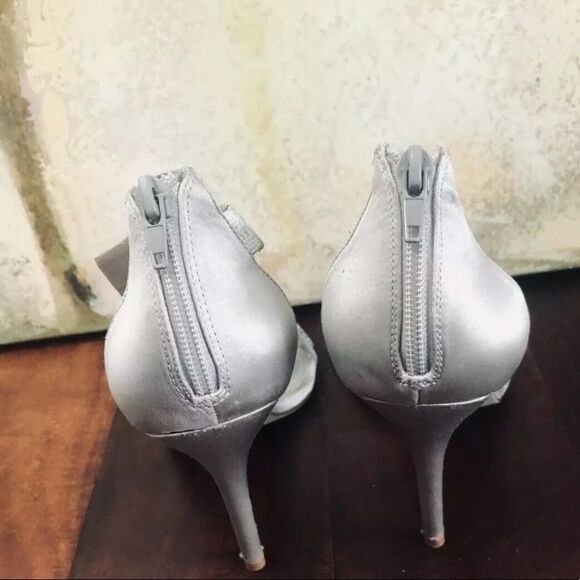 Aldo Embellished Ankle Zipper T Strap Heels 10 - Picture 5 of 7